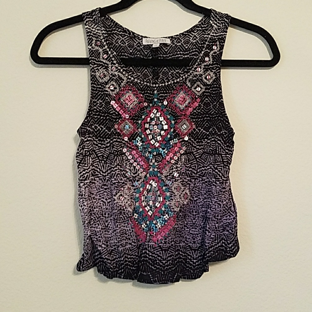 Tilly's Patrons of Peace Tank Top Never Worn